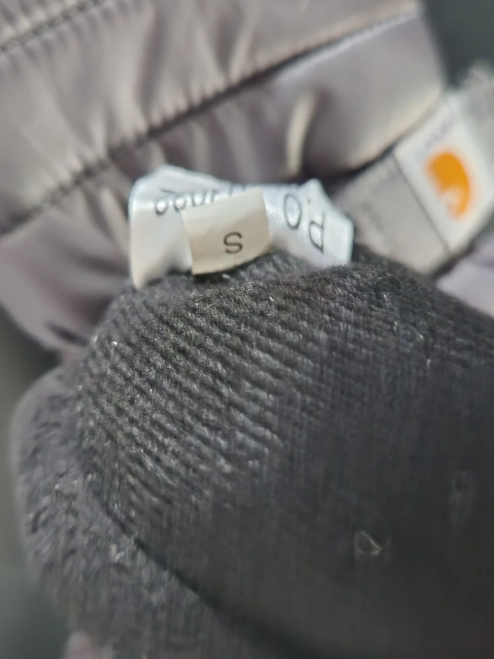 Carhartt Gray/Blk  Quilted Insulated Gloves Size S